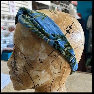 Blue and Green Tropical Headband-Tropical Twist Headband